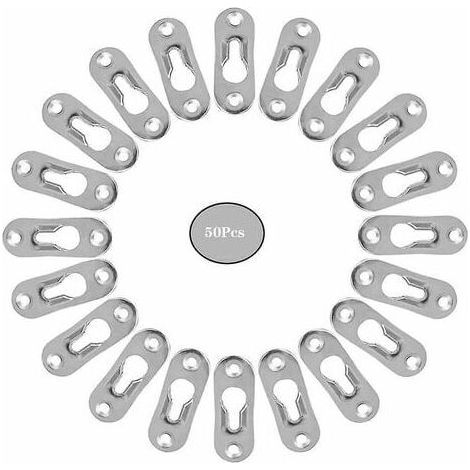 Attache Invisible Cintres De Trou Serrure Metal Peinture Attaches Trou Cintres Pour Cabinet Miroirs Cadres Photo Armoires50 PièCes Trou De Serrure En MéTal De Trou De Serrure En MéTal Fixation (1/5)