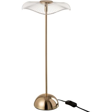 Lampe à Poser Fleur à LED en Métal "Lela" 50cm Or (1/5)