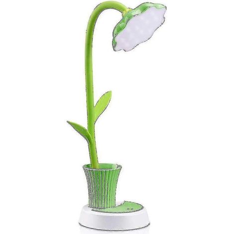 Lampe de bureau LED pour enfants, lampe tactile à intensité variable avec porte-crayons (1/5)