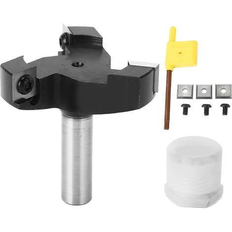 1/2-Zoll-Schaft-Einsatzfräser für Spoilboards, 3-schneidig, T-förmig, 60 mm Schnittdurchmesser, Spoilboard-Oberflächenbearbeitung