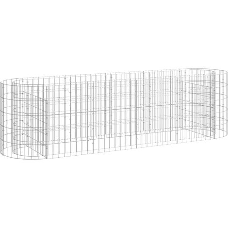 Maison Exclusive - Gabionen-Hochbeet Verzinktes Eisen 190x50x50 c (1/5)