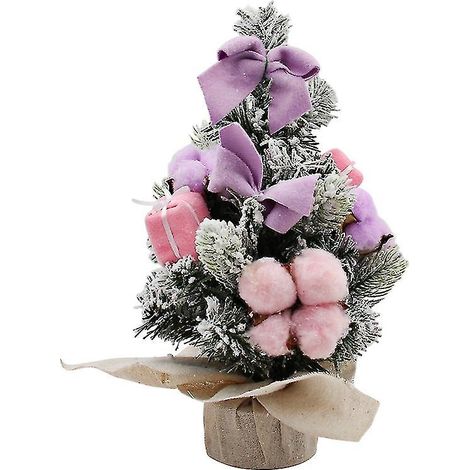 Cravate rose, nœud papillon, sapin de Noël, couronne de Noël, décoration de canne, ornements, vitrine de Noël (1/4)