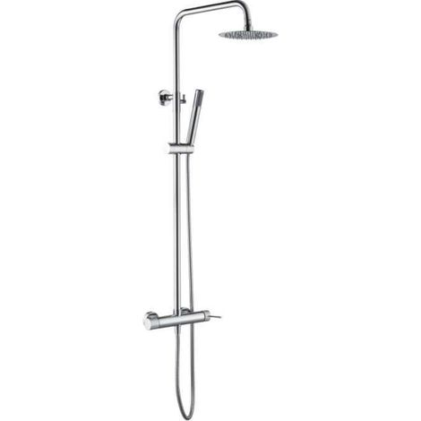 Specchio con luce LED per bagno, cabina armadio - luce frontale triled (luce calda, neutra e fredda) doppio sensore antiappannamento Ø80 cm (1/5)