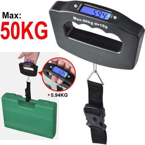 Electronic Luggage Scale Maximum 50kg Portable Digital Scale for Luggage Travel - (1/4)