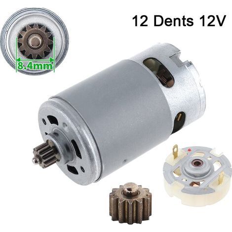 Motore CC Ulisem RS550 a 12 denti - Motore a spazzole - 12V, più 1 portaspazzole a 12 denti e portaspazzole di servizio (1/4)