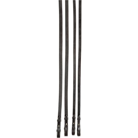 Redini Tattini con gomma su un lato e cuoio sull’altro: Full mm 16 - 5/8” (lunghezza 155 cm), Marrone 04