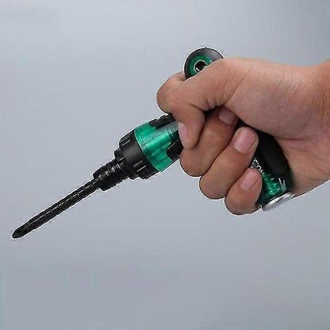 Tournevis à cliquet avec mécanisme à double entraînement pour une utilisation rapide et efficace dans les applications électroniques et industrielles