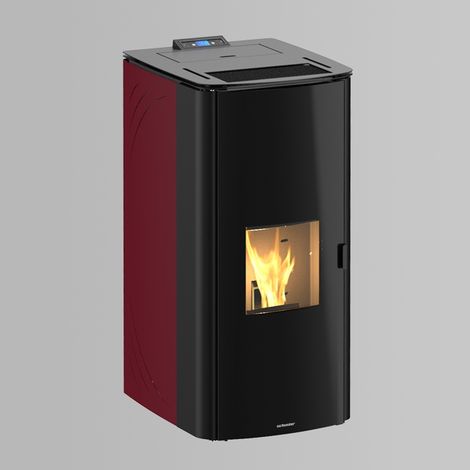 Hidroestufa de Pellets 20 kW IDRA 5S Burdeos para Radiadores hasta 176 m² (1/5)