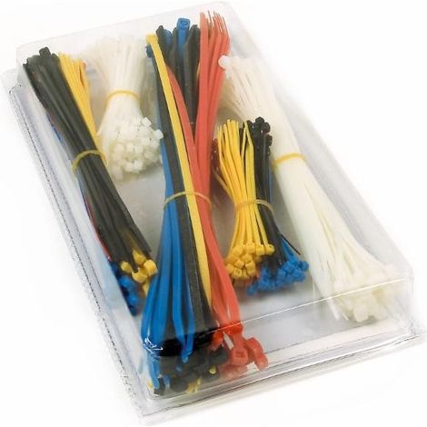 Assortiment de 352 colliers de serrage plastique