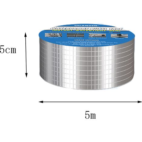 Lot de 2 rouleaux 5cm x 5m adhésif imperméable résistant huile pour aluminium (1/5)