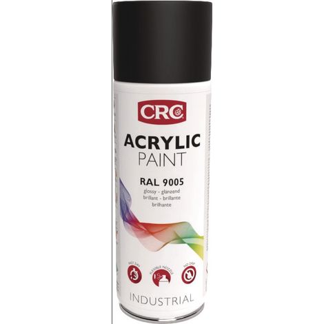 CRC 31063-AA Farbschutzlackspray ACRYL tiefschwarz glänzend RAL 9005 400 ml