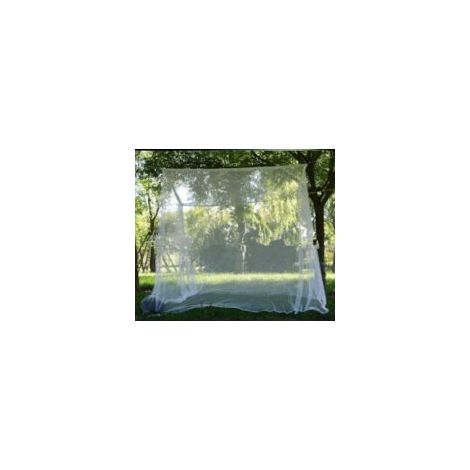 Moustiquaire XXL Extérieur Pour Jardin, Lit Double, Balcons, Pergolas, Piscines, Patios et Camping - Carrée, Mobile, Intérieur/Extérieur - 220x200x200cm
