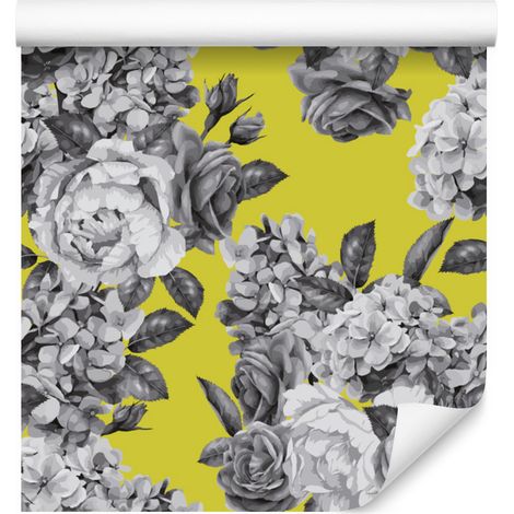 Papier peint Roses Rétro pour Salon et Chambre 50x1000 cm (1/5)