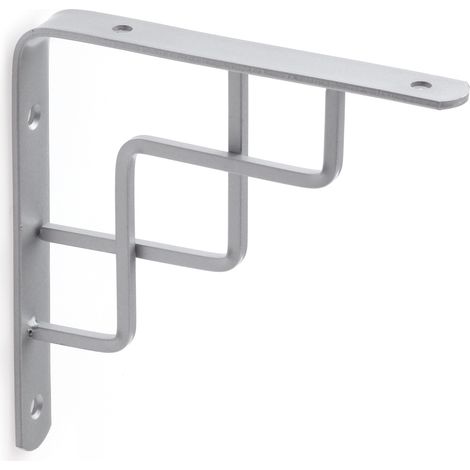 Escuadra para Estantería  Estilo Decorativo  Fabricado en Acero  Acabado en Cromo Mate Líquido  Medidas 20150150 mm  Sistema de Fijación Atornillado  1 Unidad -