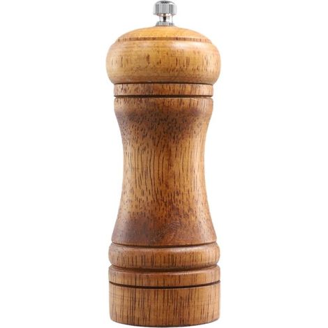 Moulin à Poivre et Sel en Bois, Moulin Sel Poivre Bois avec Mécanisme de Broyage Réglable, Manuel, Robuste et Élégant pour Diverses Épices pour la Maison ou la Cuisine Diverses Épices