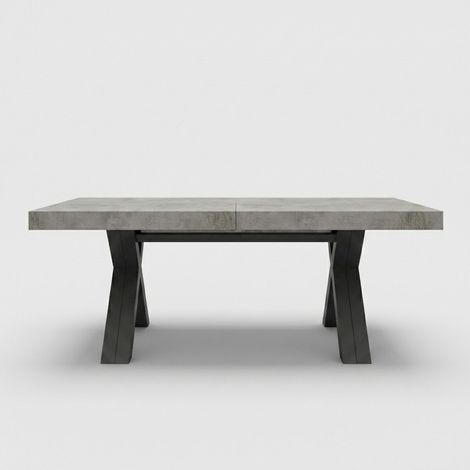 Tavolo allungabile design per sala da pranzo Made in Italy Copenaghen - Grigio chiaro