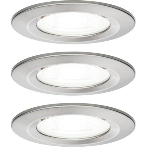 Paulmann Nova Spot d'intérieur Acier brossé 3x6 5 W LED (1/5)