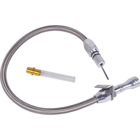 Flexibles, geflochtenes Edelstahl-Getriebemanometer für TH350, TH-400, 700R4, SBC, BBC-Schottwand