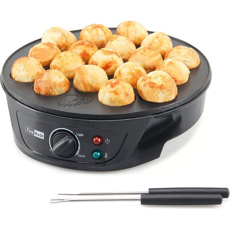 Takoyaki-Pfanne mit Temperaturregelung, Zubehör und Rezepten, ermöglicht die Zubereitung von 18 japanischen Oktopusbällchen auf einmal, einfach zu bedienen (1/5)