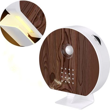 Boîte à Musique Oiseaux, Réveil Lumineux avec Sons de la Nature, Minuterie, Déco Zen Relaxante pour Chambre --WCY
