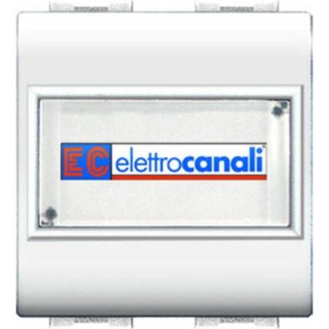 6 x LIFE 4025 WH PULSANTE C/PORTANOME BIANCO