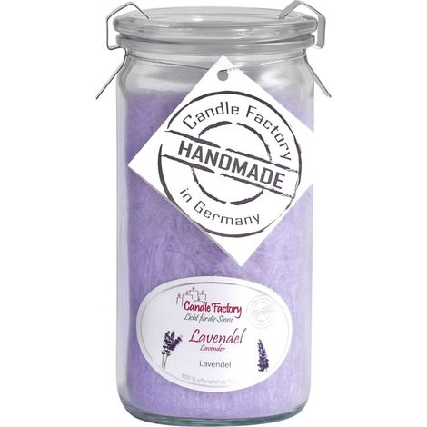 Candle Factory Mini Jumbo Lavendel Duftkerze Dekokerze 307-042 (1/5)