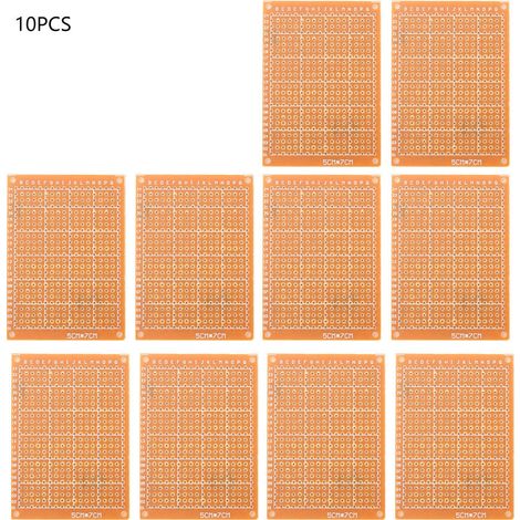10pcs 5×7cm Single Side Prototype PCB Breadboard Universal Board (1/5)
