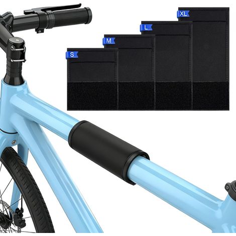 Lot De 4 Protections De Cadre De VéLo, Protection De Transport pour Porte-VéLos Thule, Protection pour Cadre Carbone, Accessoire VéLo, Fixation Anti-Rayures, s'adapte Universellement (1/5)