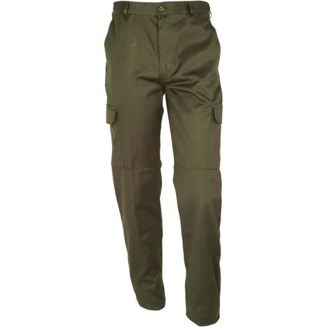Pantalon Homme polycoton Basic kaki taille 36 à 60 (1/5)