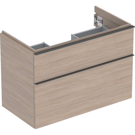 Geberit iCon mueble bajo lavabo, 2 cajones, 88,8x61,5x47,6 cm, (1/2)