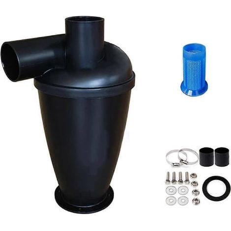 Ecleanfy - Collecteur de poussière cyclonique sans sac SN50T4, accessoires de séparateur industriel de 50 mm de diamètre intérieur (1/5)