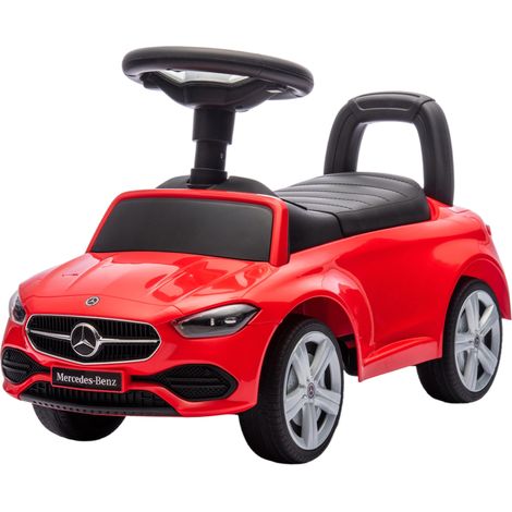 Mercedes-Benz Classe C Correpasillos Enfant Rouge 18-36 Mois avec Sonidos Motor & Espace Rangement
