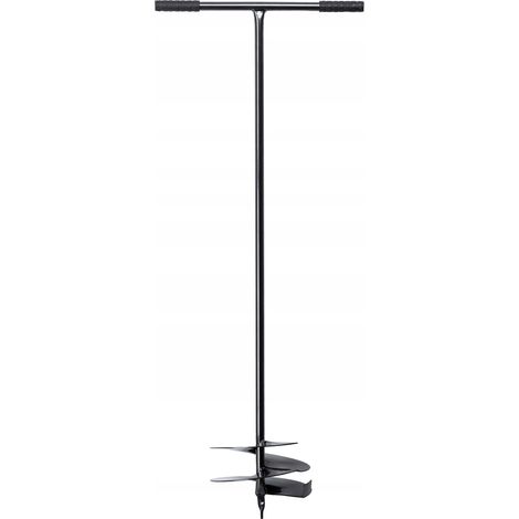KADAX Barrena manual con mango de metal, herramienta de jardinería portátil para cavar agujeros, plantar árboles e instalar cercas (250 mm) (1/5)