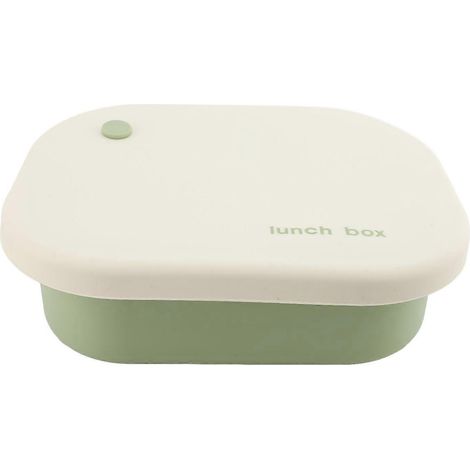 Silikon-Lunchbox, mikrowellengeeignet, 4 Fächer, lebensmittelecht, versiegelter Aufbewahrungsbehälter mit Li
