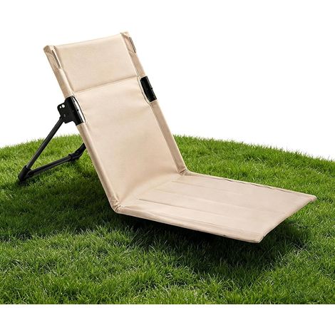 Chaises longues pliantes pour l'extérieur Siège Sol Léger Pour Camping Extérieur Avec Dossier Chaise longue Pour Bronzage au Bord de la Piscine, Pelouse, Natation, Jardin, Voyages en Voiture, Pi (1/5)