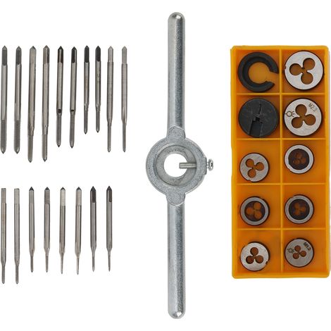 Jeu de 30 tarauds et clés à tarauder en acier rapide, outil de taraudage manuel pour fournitures industrielles (1/5)