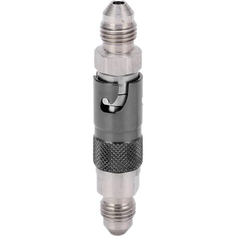 Conector rápido de línea de combustible, adaptador de acoplador rápido de líquido de freno de motocicleta de acero inoxidable para motocicleta universal (1/5)