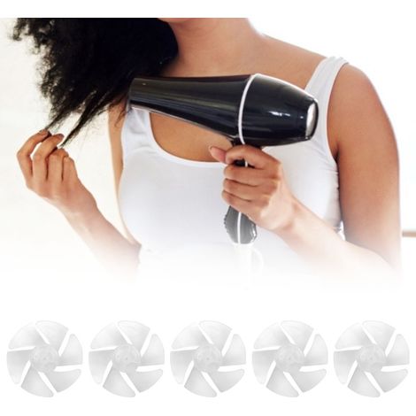 10 mini pales de ventilateur en plastique pour sèche-cheveux, accessoires pour moteur. (1/5)