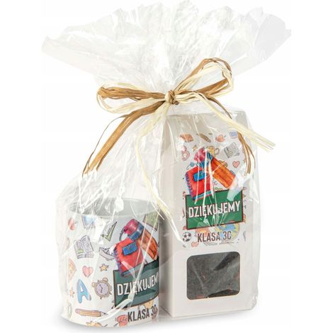 Geschenkset mit Tasse und Teetasse für Lehrer, personalisiert (1/5)