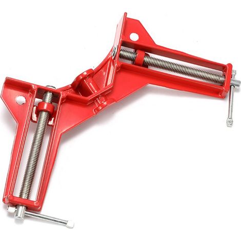 Lot de 4 pinces d'angle à 90° en alliage d'aluminium pour la fixation d'angles, idéales pour la fabrication de cadres photo, d'aquariums en verre ou de meubles en bois. (1/5)