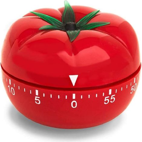 Minuterie de Cuisine 1-60 Minutes, Outil de Cuisson à 360 degrés Minuterie à tomates à Compte à rebours mécanique, Minuterie de Compte à rebours de Cuisson Multifonction (1paquet), (1/5)