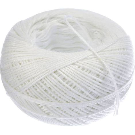 Ficelle alimentaire en polyester blanc 100 mètres, ficelle pour rôti, ficelle de cuisine
