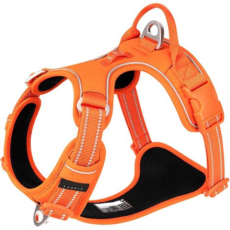 Harnais Anti-Traction pour Chien(Orange,XS) (1/5)