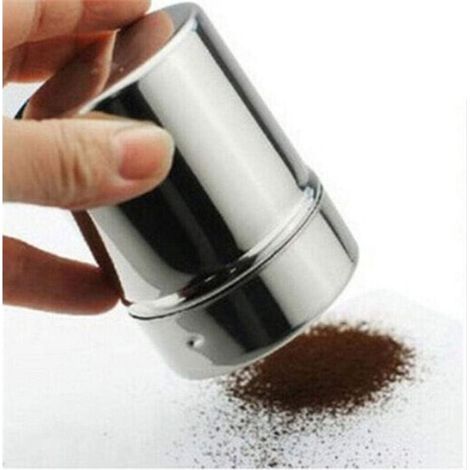1pc Stainless Steel Sugar Cocoa Chocolate Shaker for Flour Powder and Coffee with Fine Mesh Sifter and Lid - Fei Yu (1/5)