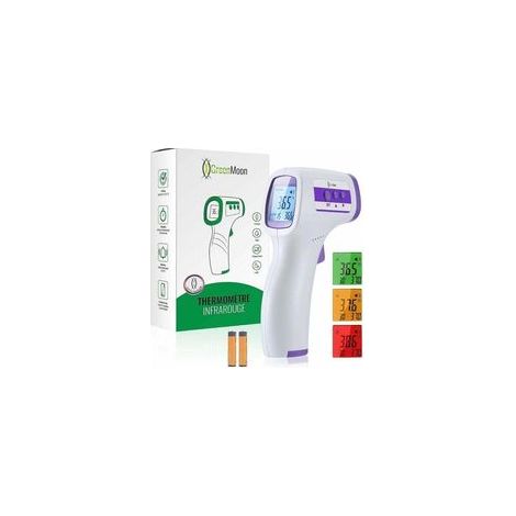 Thermomètre frontal infrarouge pour adultes, thermomètre sans contact, écran LCD, fonction mémoire, thermomètre infrarouge pour enfants, adultes et objets