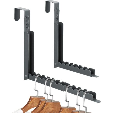2 Pack Collapsible Clothes Airer Retractable Heavy Duty Steel Clothes Airer with 10 Grooves for Coat, Towel, Indoor and Travel (1/5)