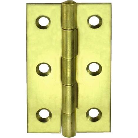 CONNEX - CERNIERE STRETTE- ZINCATE GIALLO - 2 PZ. - 22 X 30 MM.
