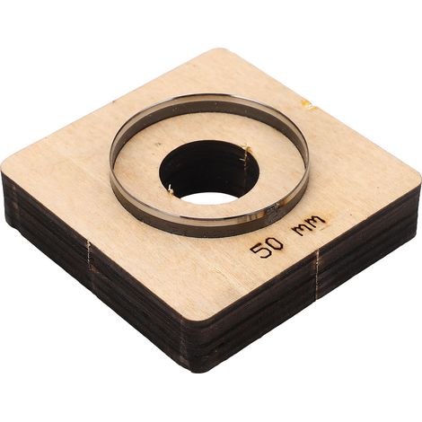 Matrice de découpe ronde pour cuir, emporte-pièce en forme de poinçon, moule de découpe pour cuir en plastique, diamètre 50 mm (1/5)