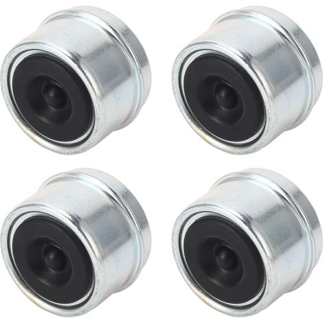 4pcs Bouchon Anti-Poussière Roulement Remorque 1.98in Capuchon Axe Graisse avec Bouchons Caoutchouc pour Moyeux Roues Remorque 2000-3500 Lbs (1/5)