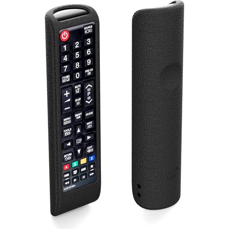 Funda para mando a distancia - Compatible con televisores inteligentes Samsung - Resistente a golpes (negra) (1/5)